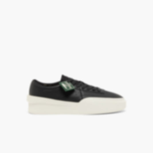 Men's Aura Club Leather Sneakers - BLACK/OFFWHITE