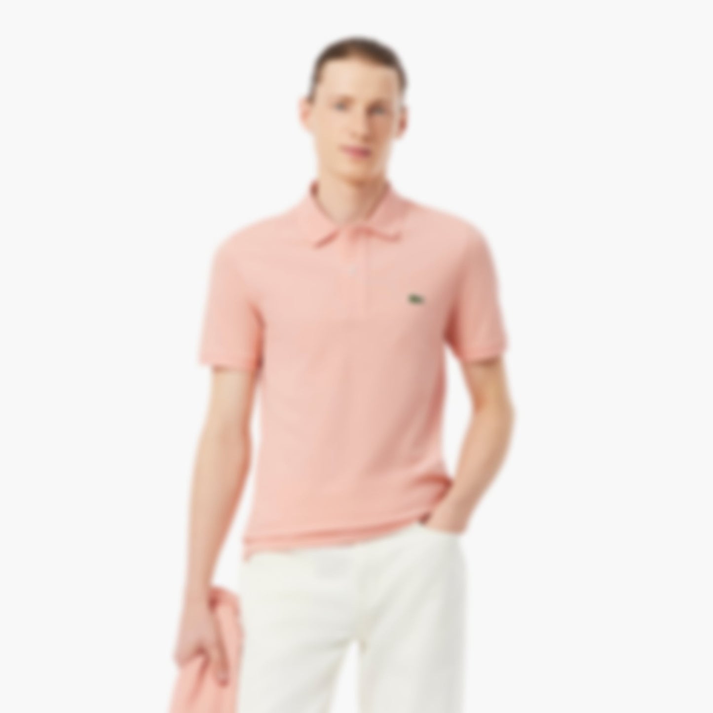 Men's Slim Fit L.12.12 Piqué Polo - Rose