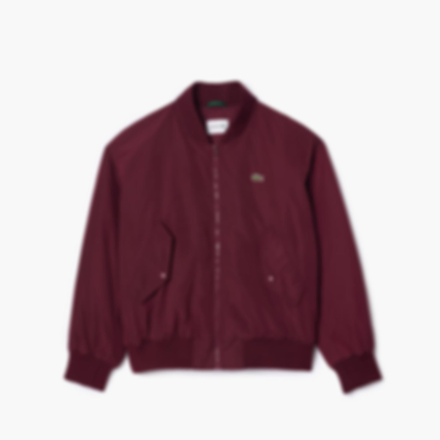 Women's Oversized Ribbed Cuff Bomber Jacket - Bordeaux