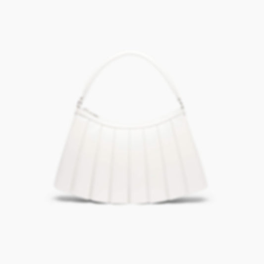 Large Lenglen Leather Bag - CRISTALLINE