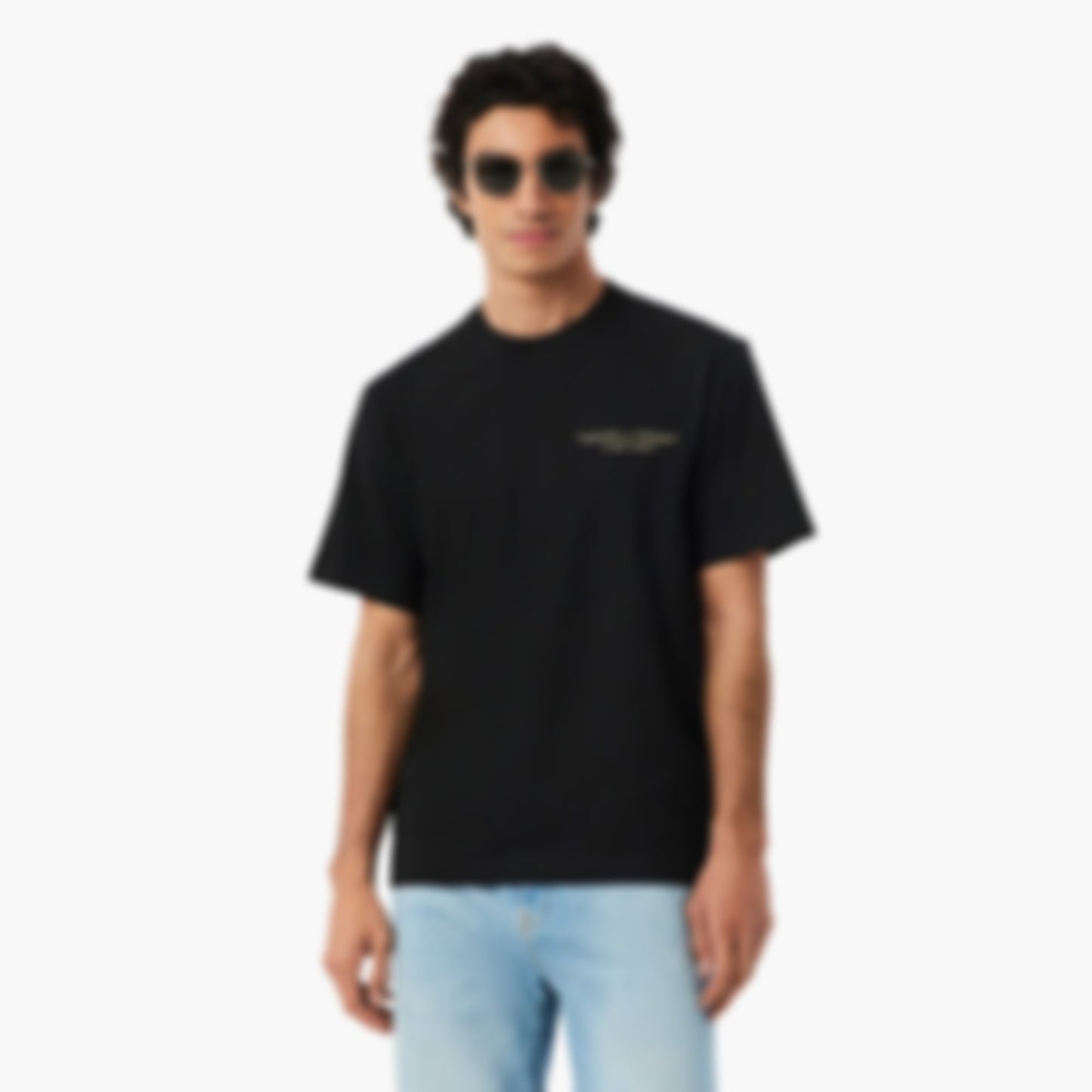 Embroidered Cotton T-Shirt - Black