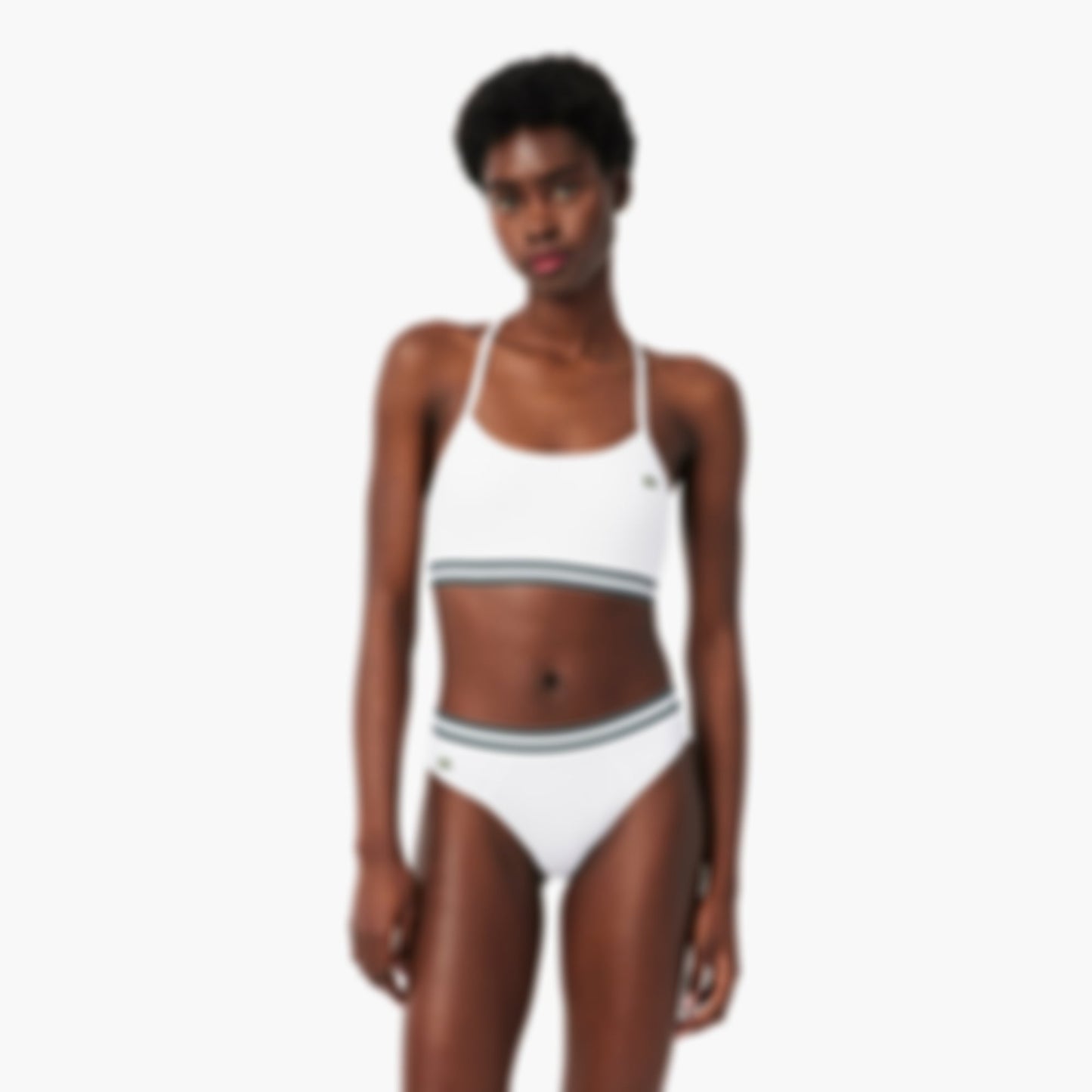 Ribbed Cotton Bralette - White
