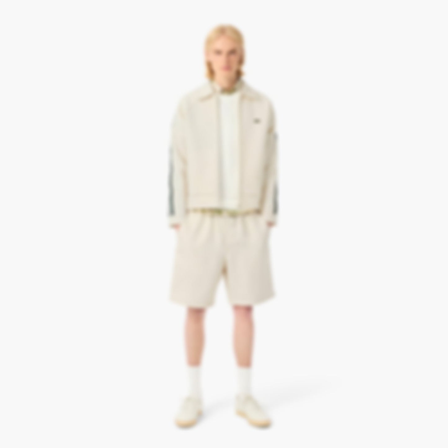 Men's Regular Fit Wool Blend Shorts - Beige