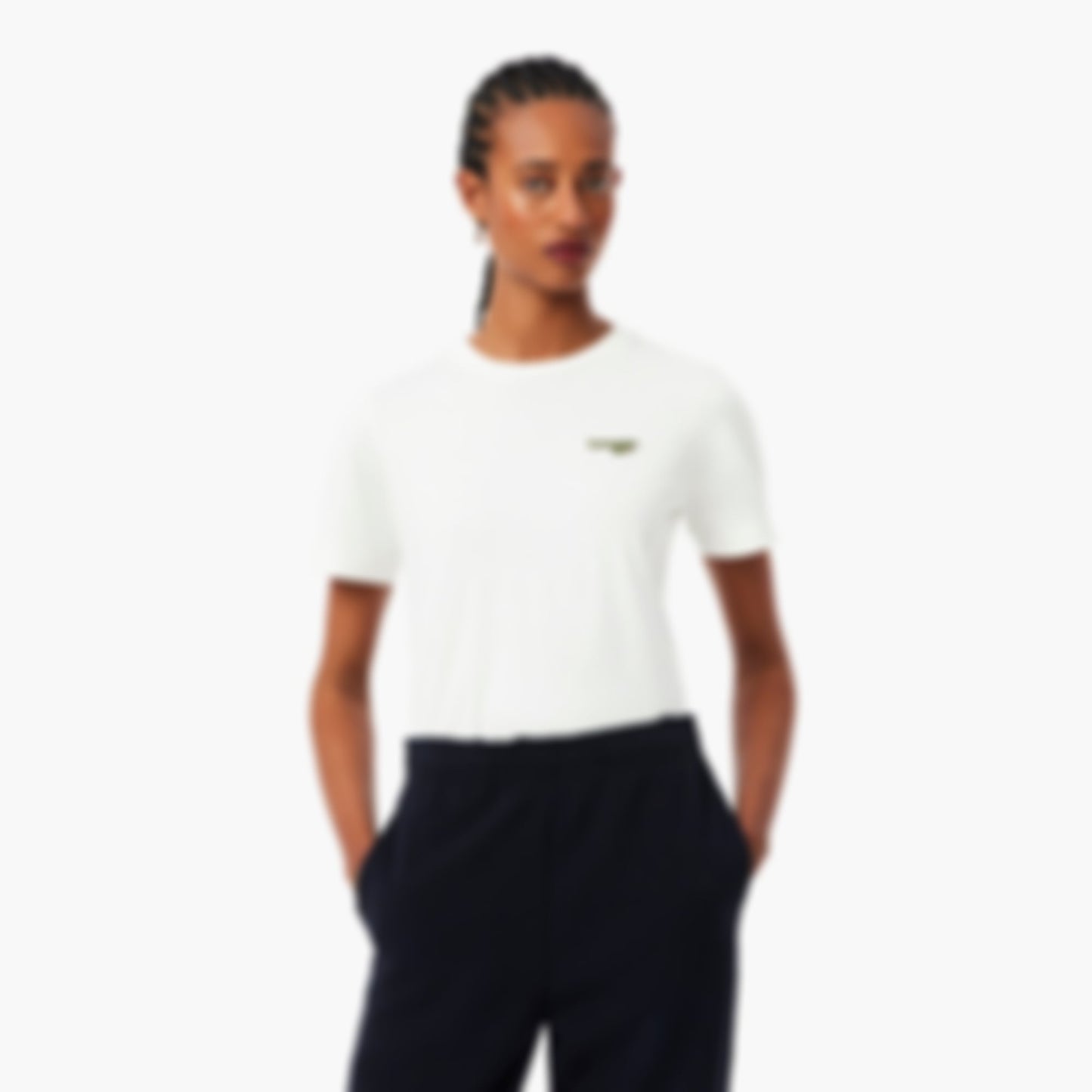 Cotton Badge T-Shirt - White