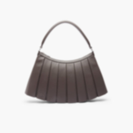 Large Lenglen Leather Bag - COFFEE BEAN