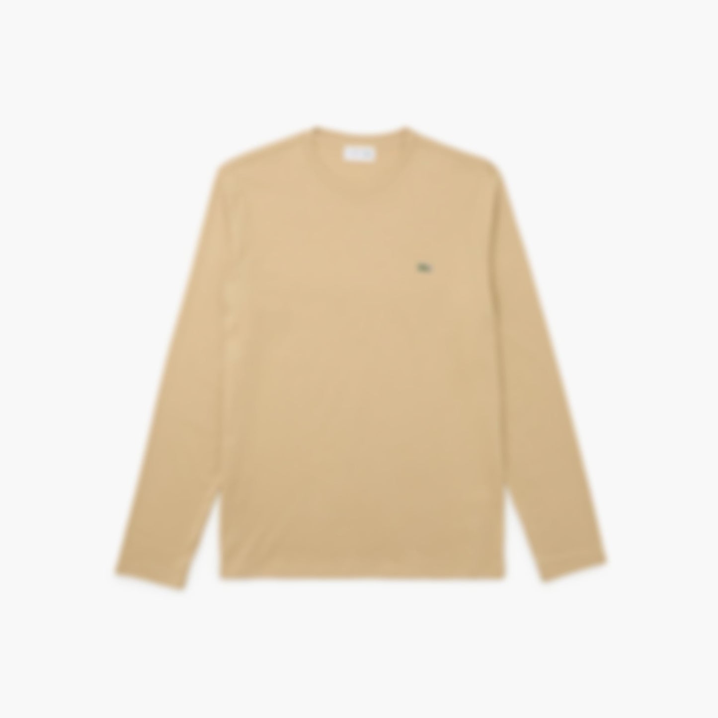 Men's Long Sleeve Pima Cotton T-Shirt - Beige