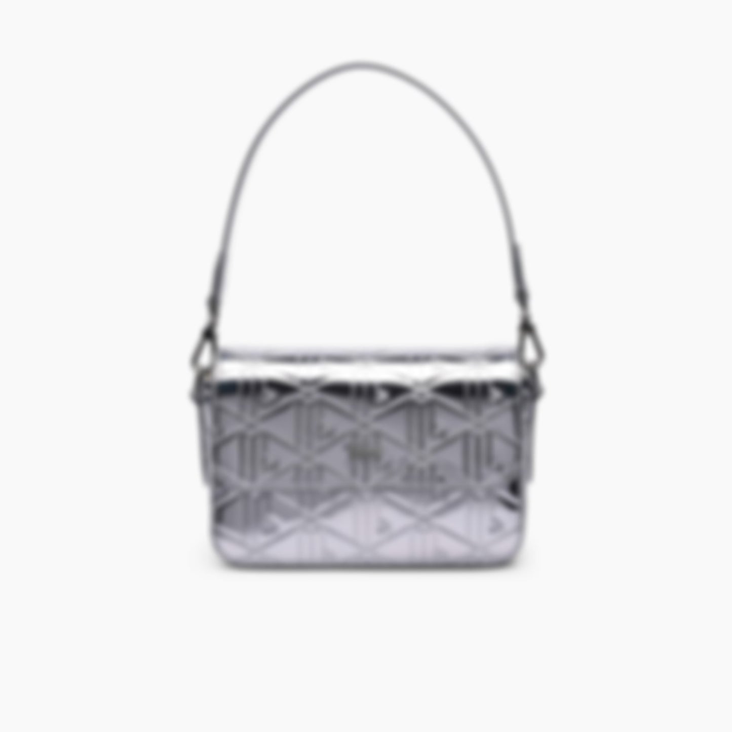 Metallic Shoulder Bag - SHINY DARK SILVER