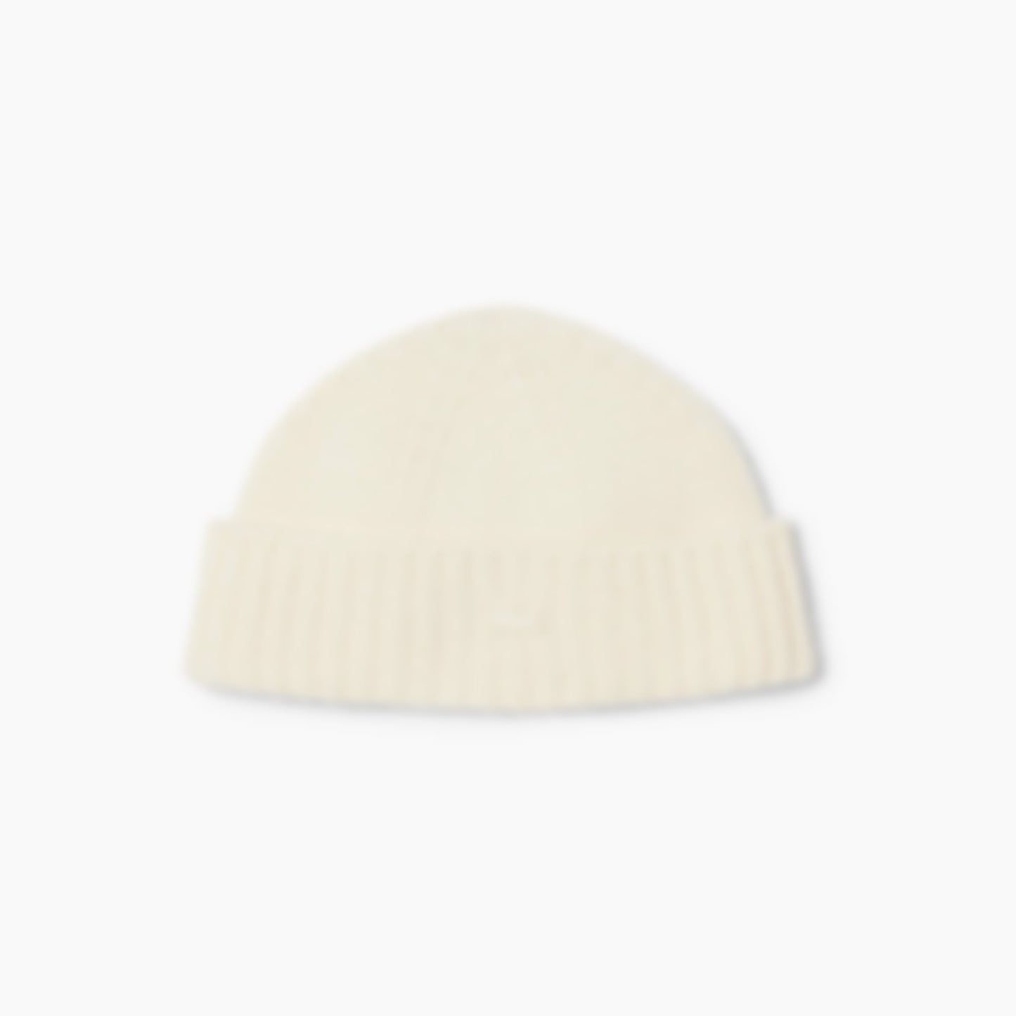 Women's 3D Rib Knit Wool Beanie - Cream
