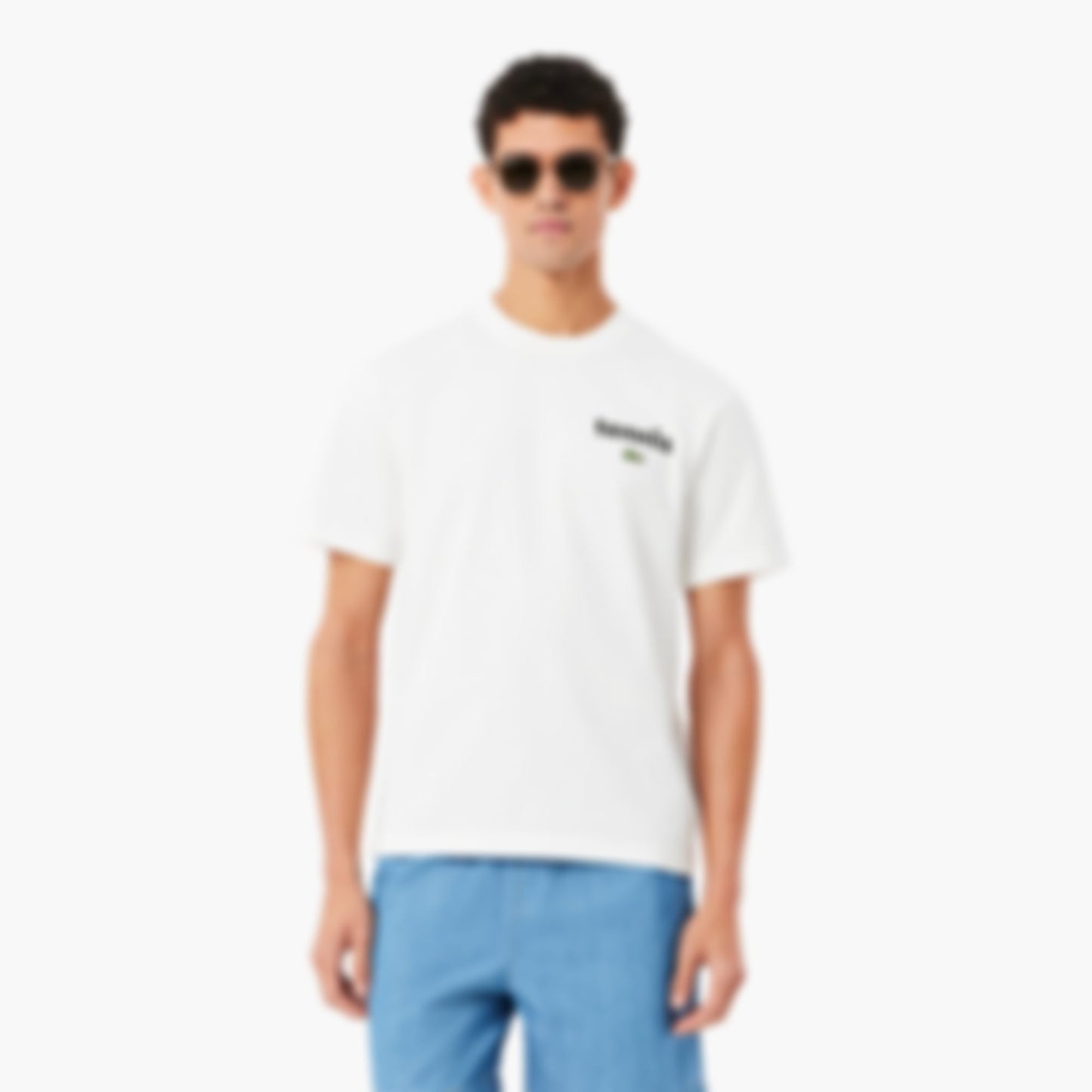 Print Cotton T-Shirt - White