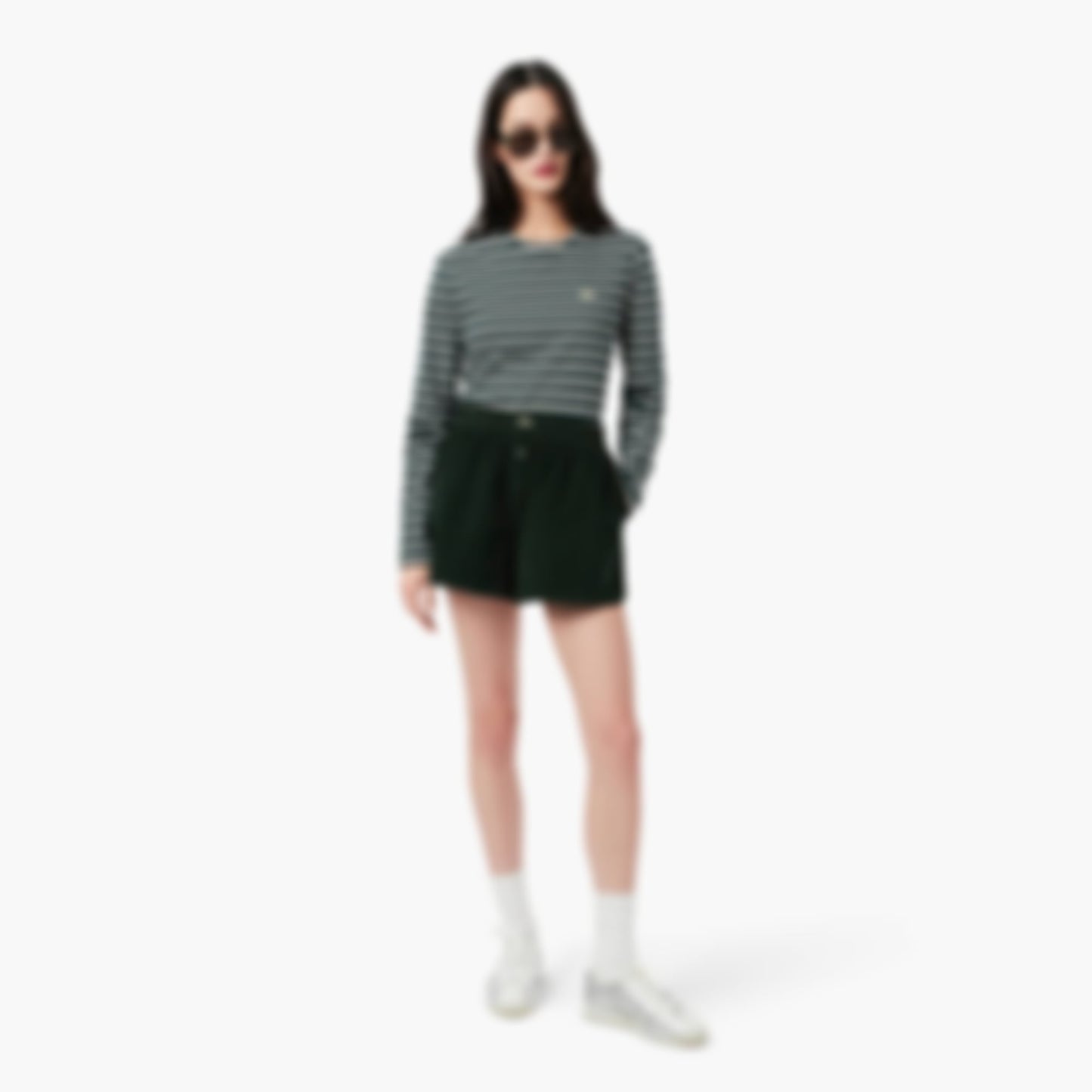 Women's Relaxed Fit Corduroy Shorts - Forest green