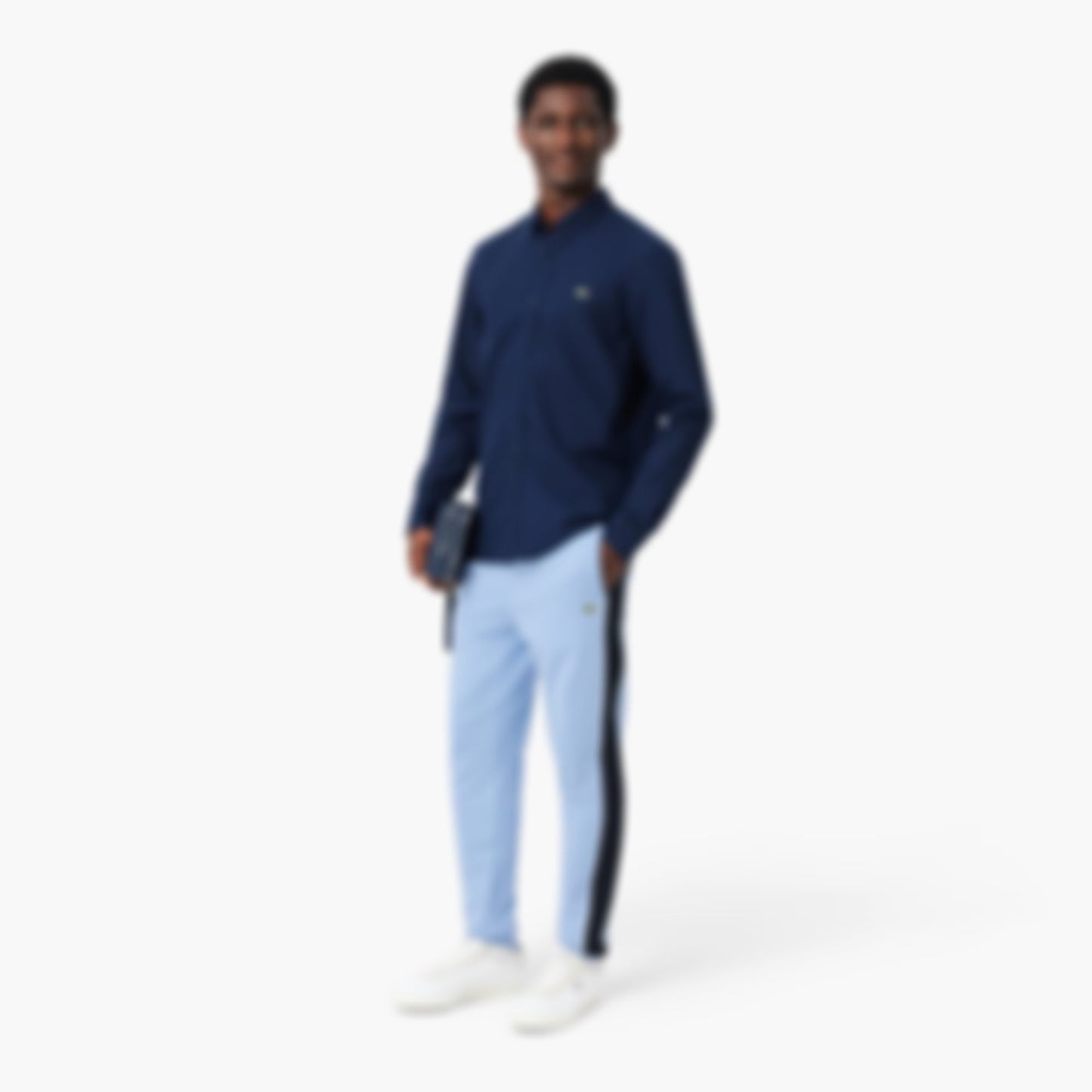 Tapered Leg Sweatpants - Bleu Clair / Noir