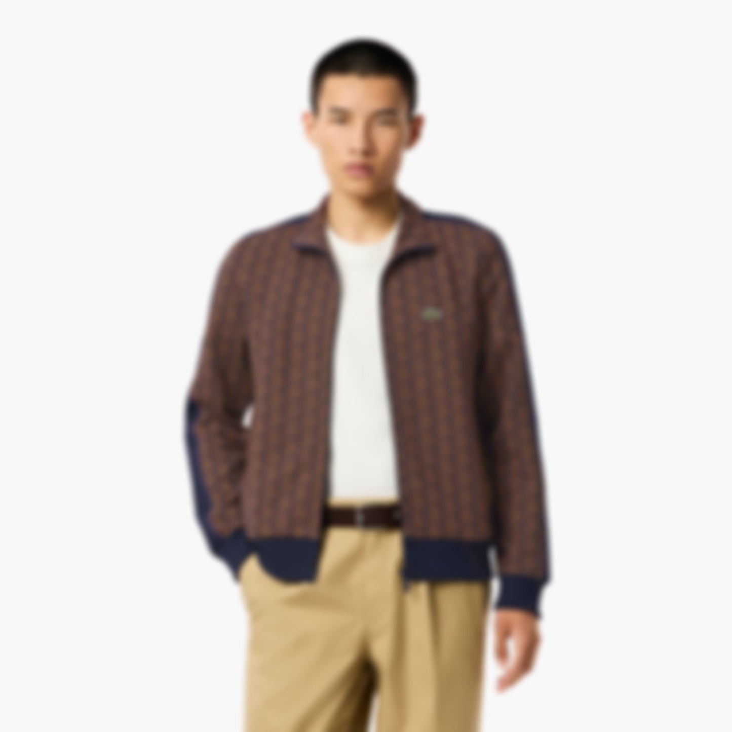 Men's Paris Zip-Up Track Jacket - Purple / Brown
