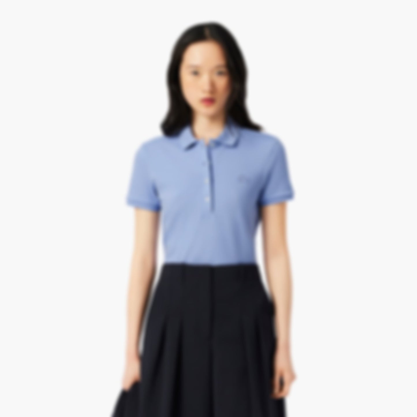 Women's L.12.D Slim Fit Stretch Mini Piqué Polo - Purple