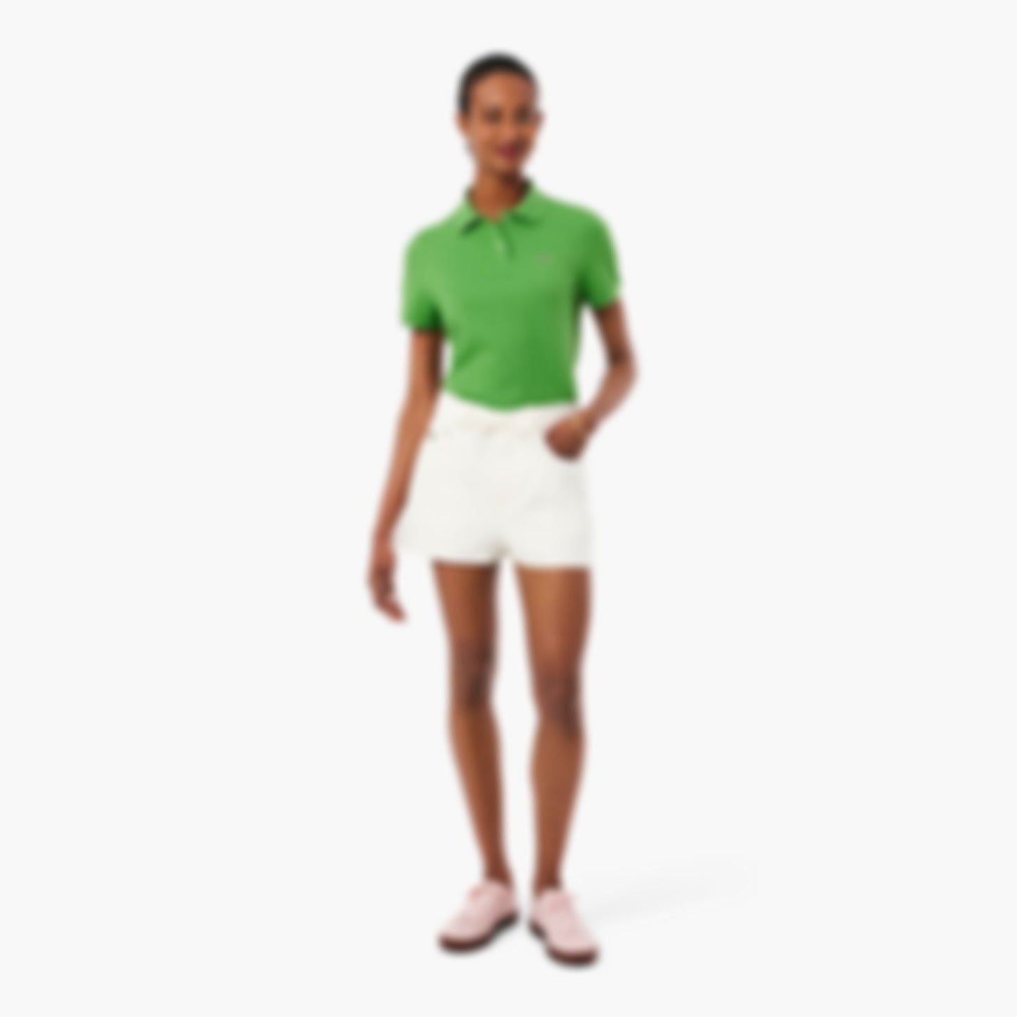 Cotton Denim Shorts - White