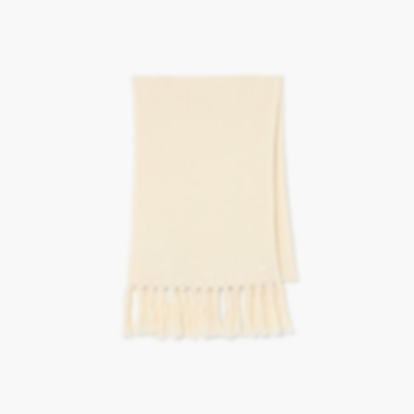 Women's Fringed Wool Scarf - Cream