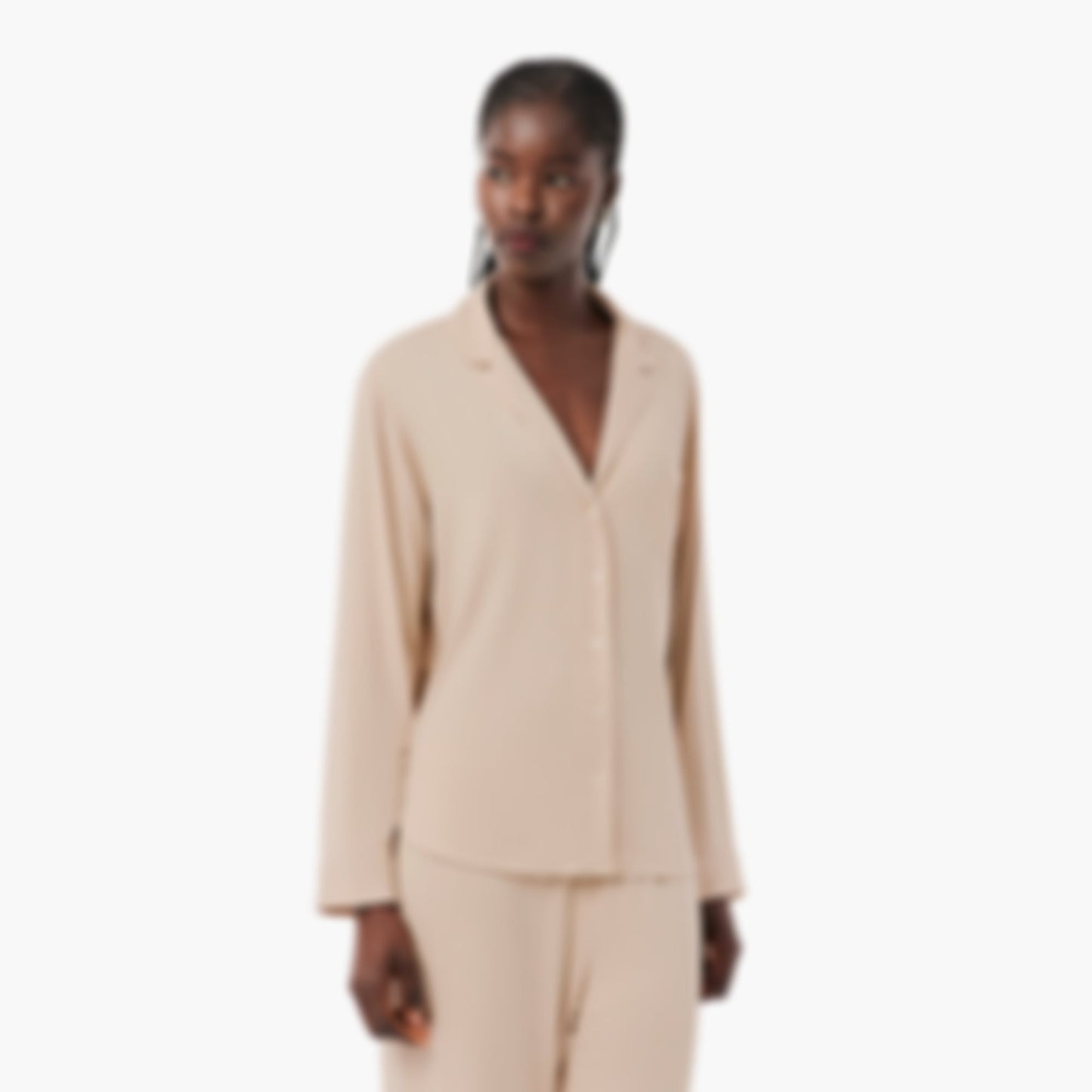 Modal Jersey Pajama Set - Beige
