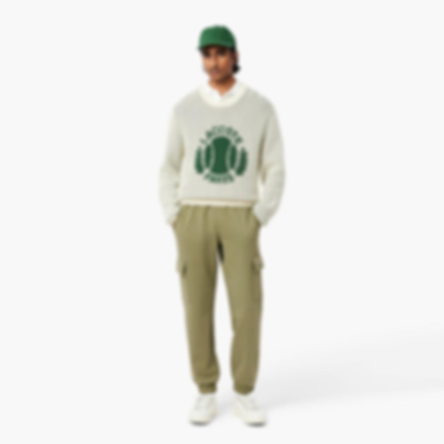 Men's Fleece Cargo Sweatpants - Khaki Green