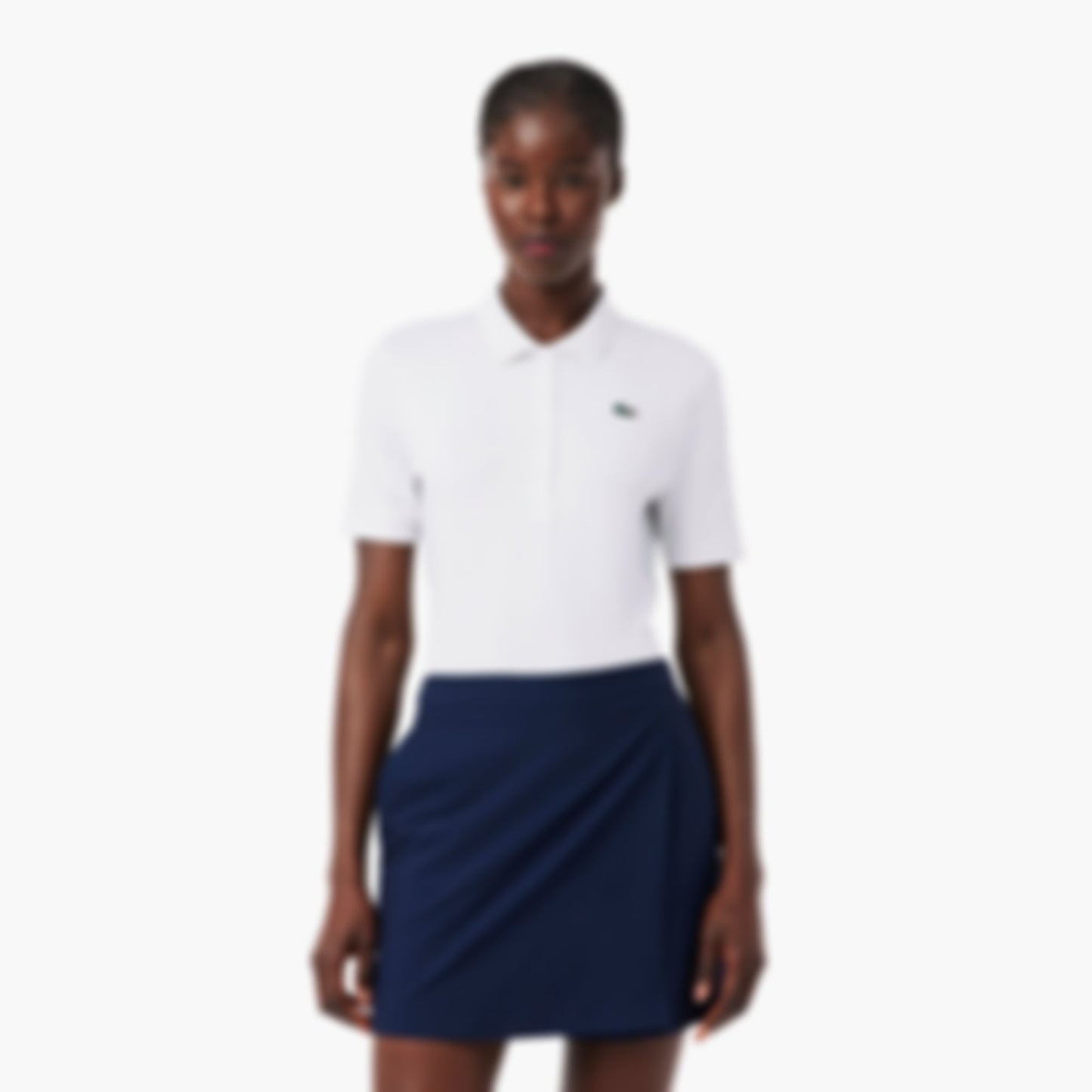 Slim Fit UV Protect Stretch Golf Polo - White