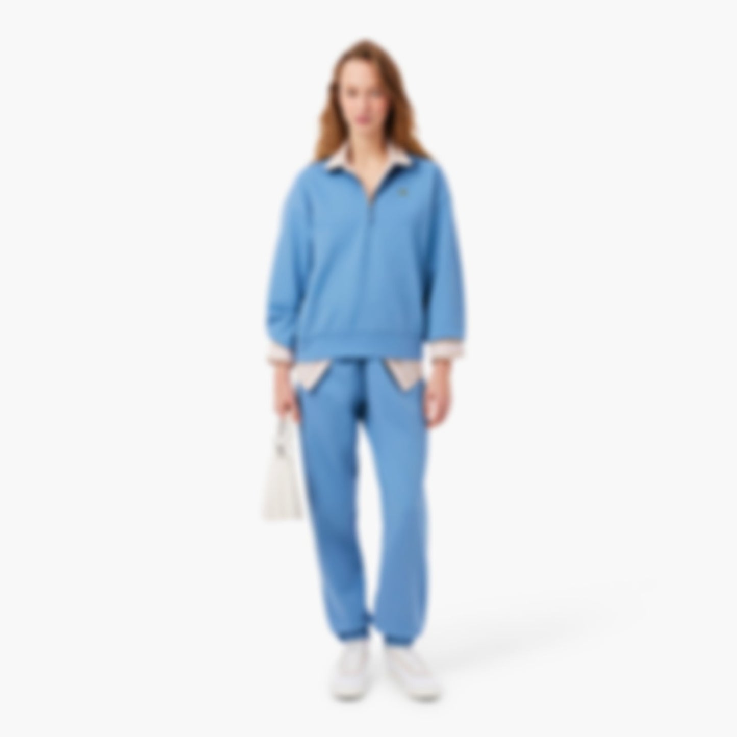 Women's Piqué Sweatpants - Blue