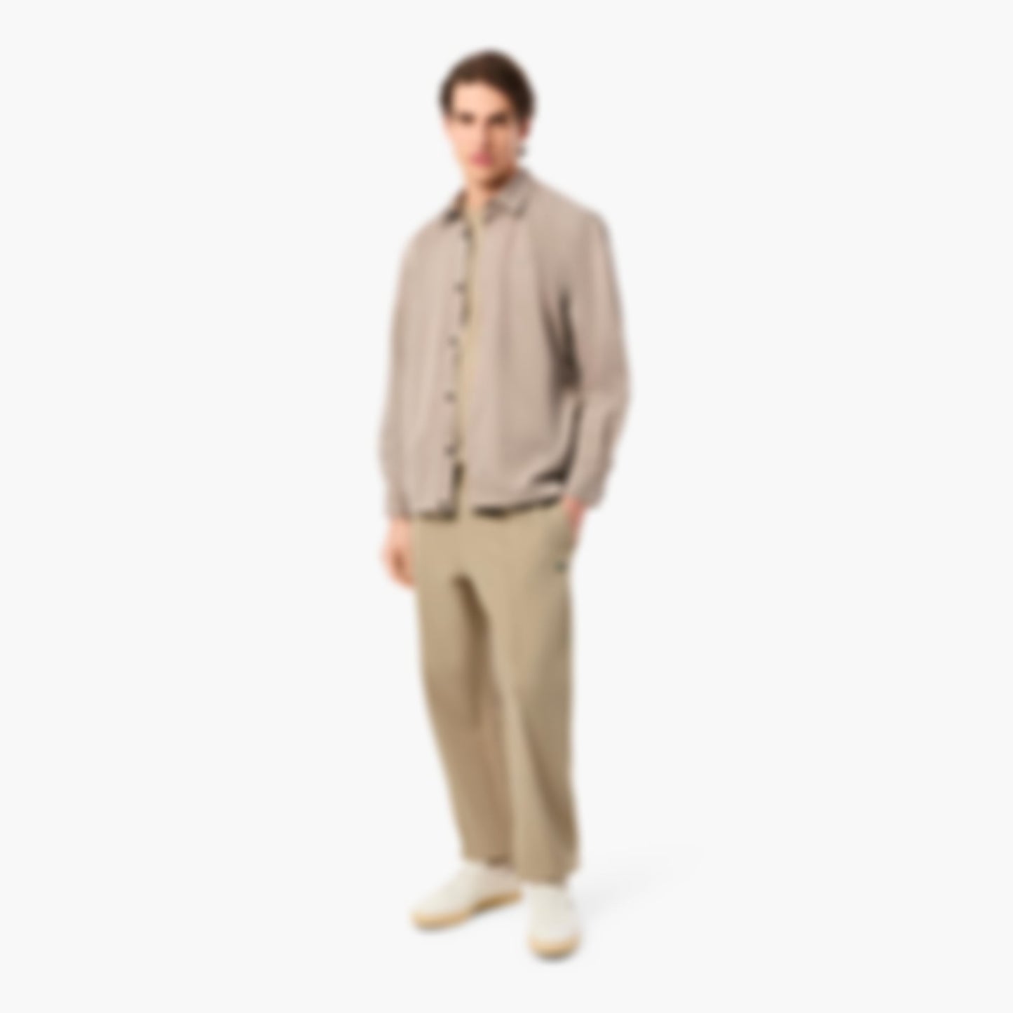 Men's Double Face Piqué Sweatpants - Beige