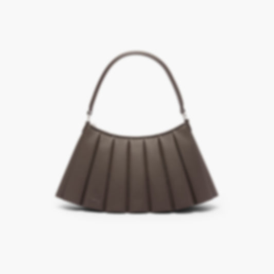 Medium Runway Lenglen Leather Bag - COFFEE BEAN