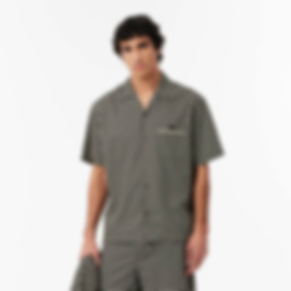 Relaxed Fit Short Sleeved Shirt - Marron / Beige