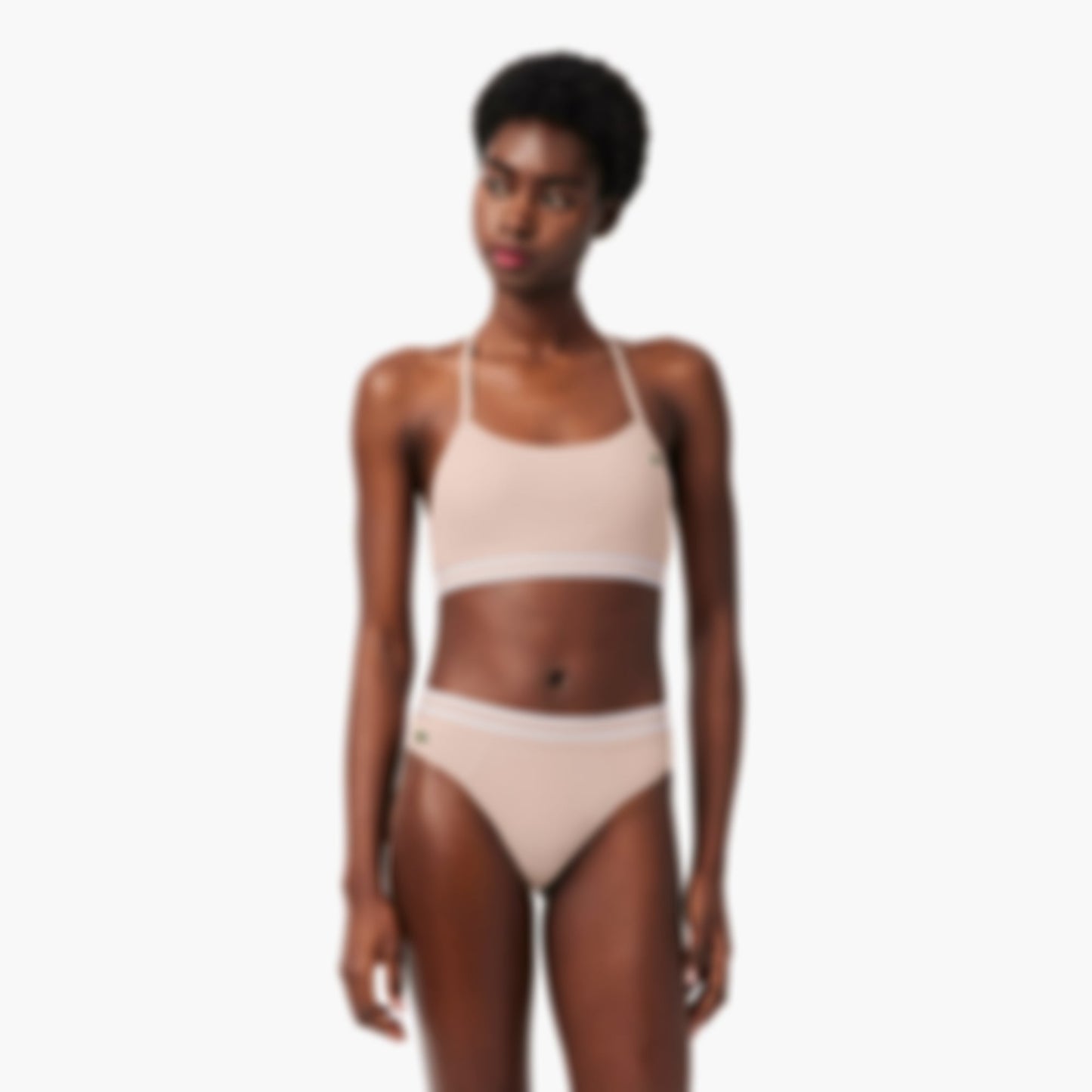 Ribbed Cotton Bralette - Rose