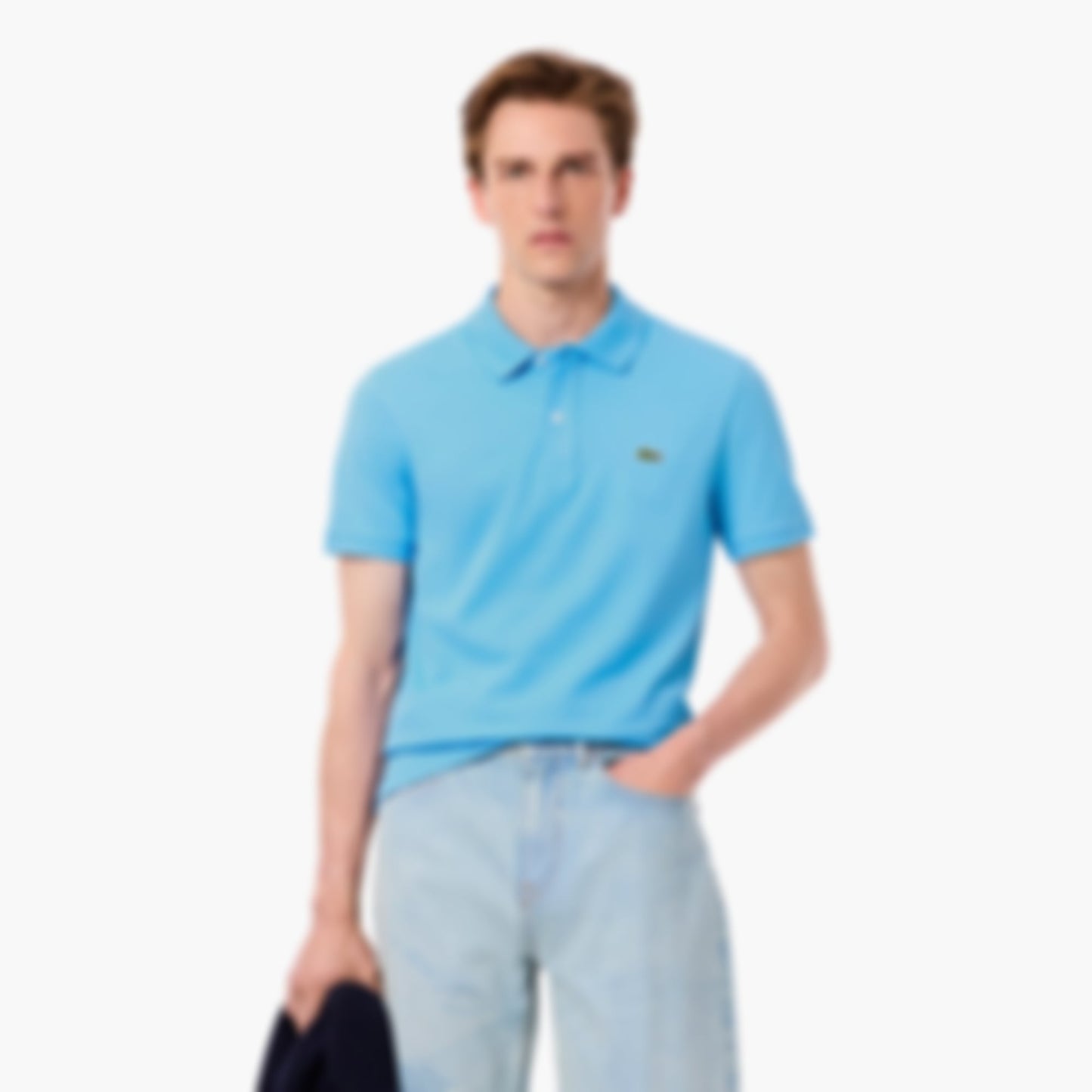 Men's Slim Fit L.12.12 Piqué Polo - Bonnie blue