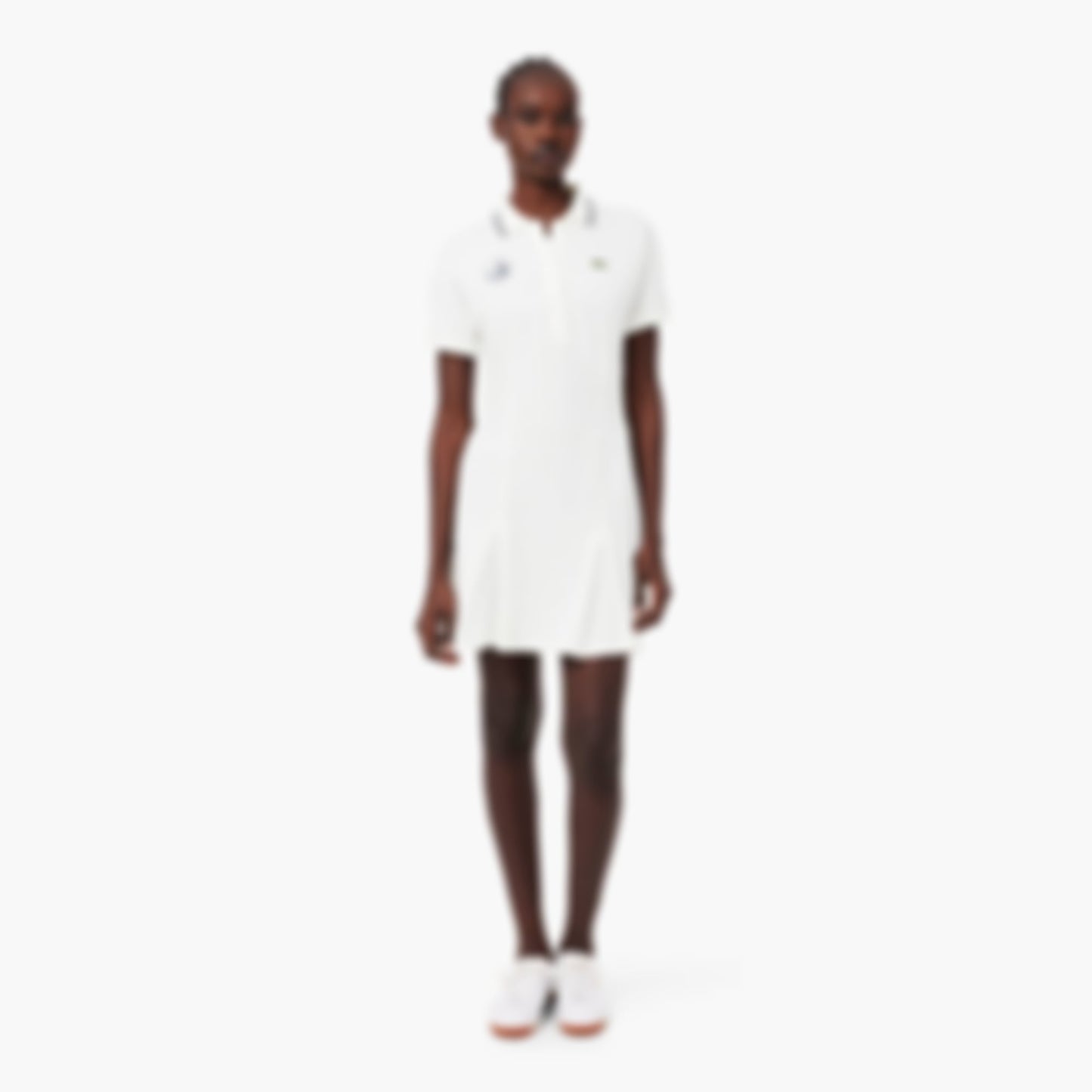 Miami Open Edition Polo Collar Dress - White