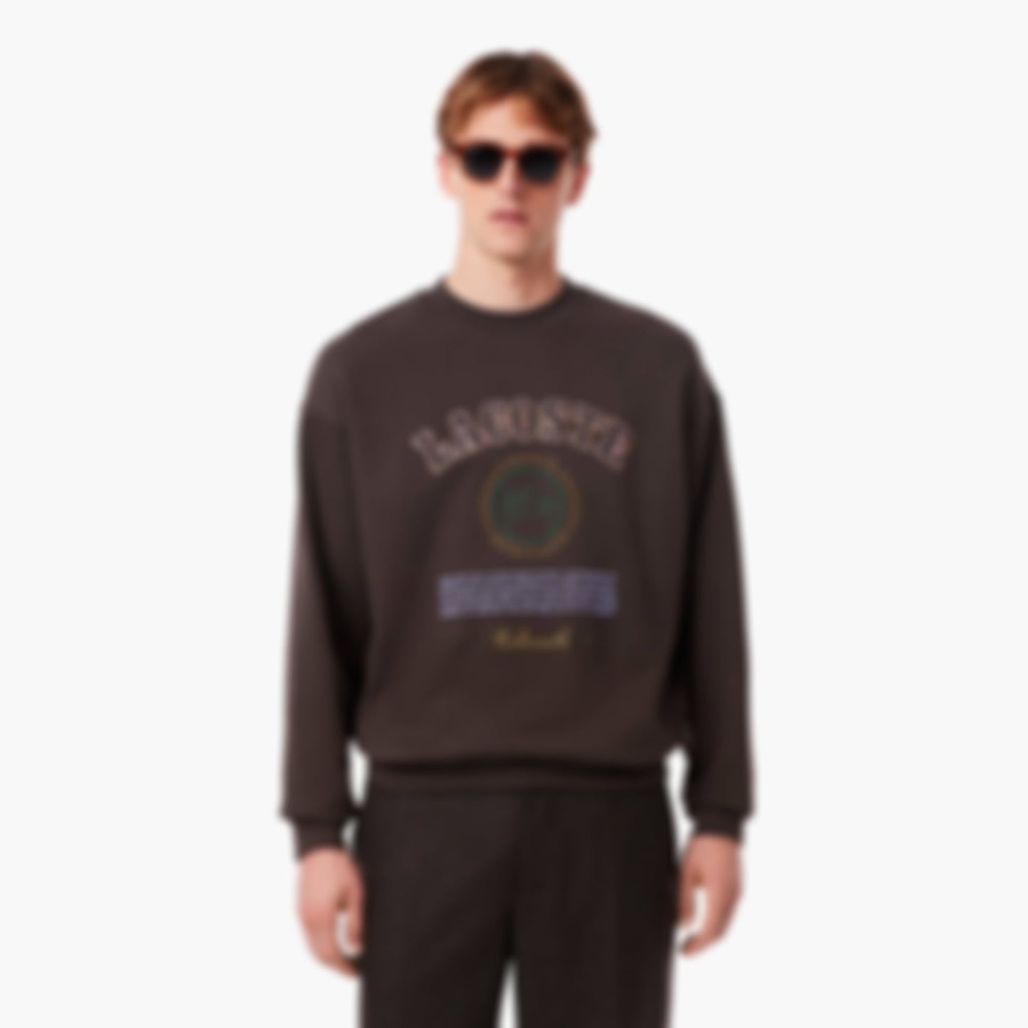 Men's Heritage Embroidery Fleece Sweatshirt - Brown
