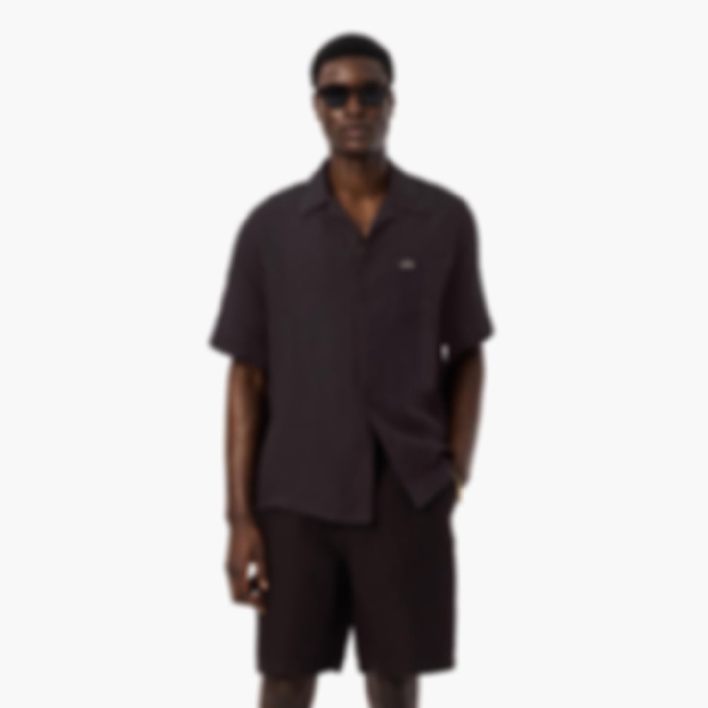 Relaxed Fit Linen Shirt - Brown