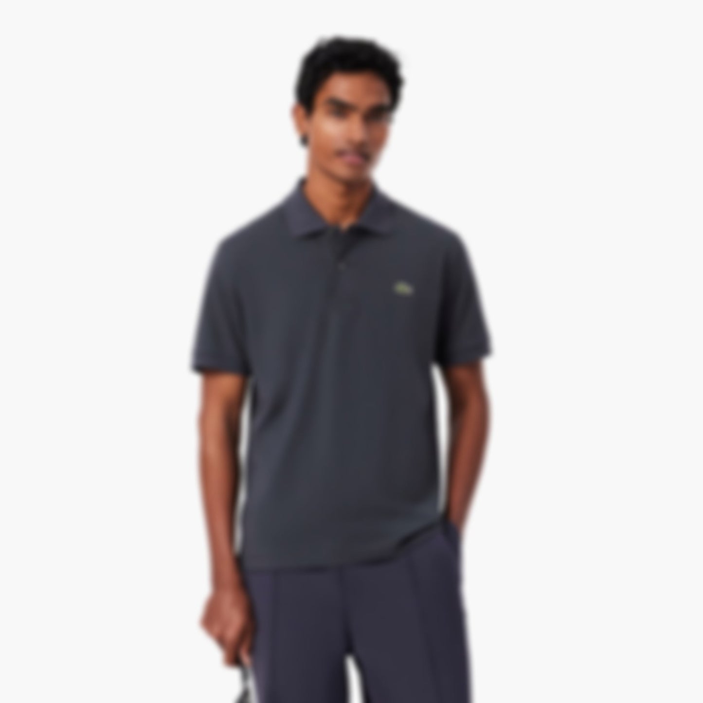 Men's Classic Fit L.12.12 LIGHT Piqué Polo - Dark Grey