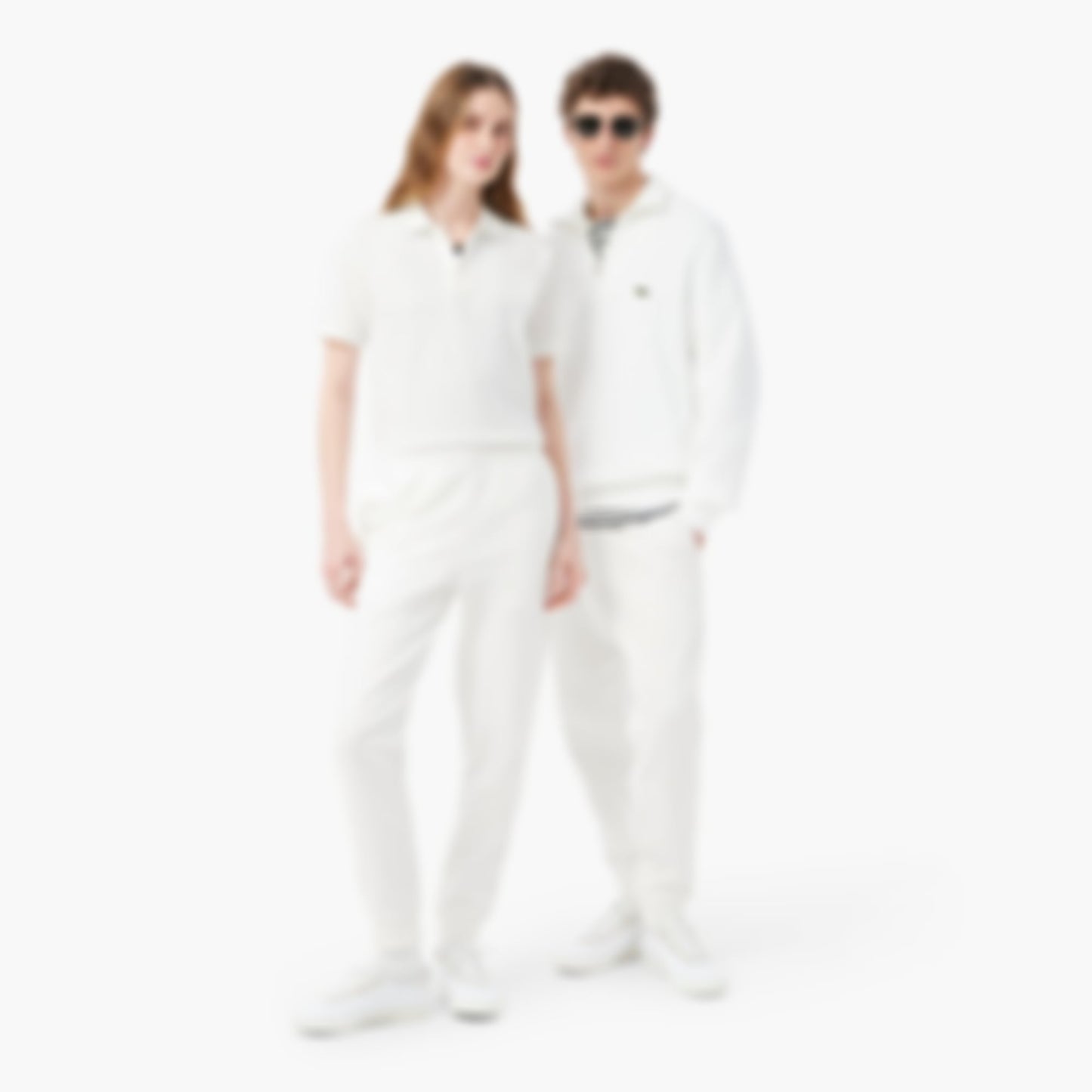 Embossed Branding Sweatpants - White