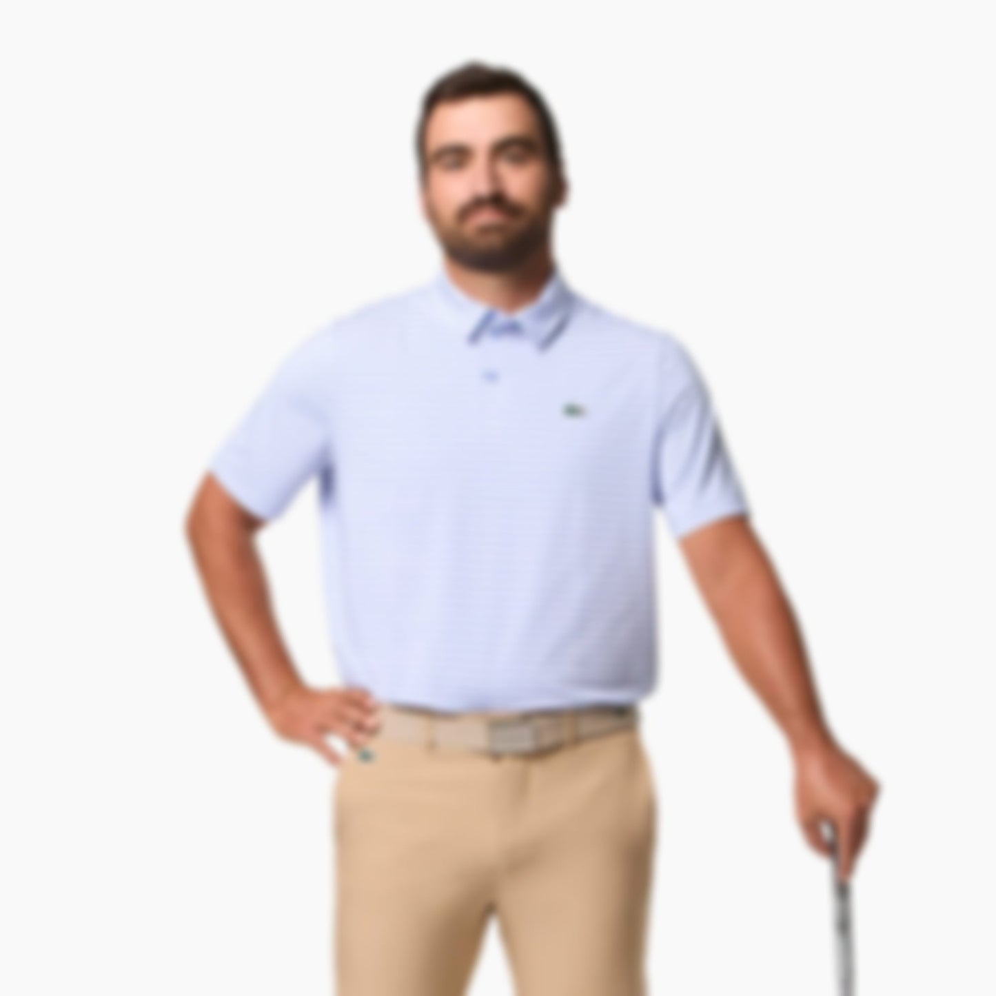 Men's Regular Fit UV Protect Golf Polo - Purple / White