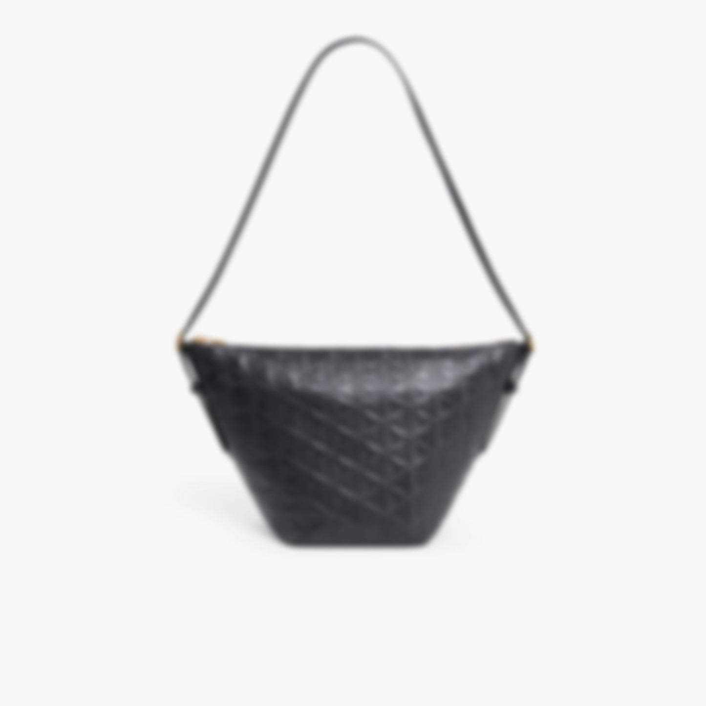 Maheki Embossed Leather Hobo Bag - Black