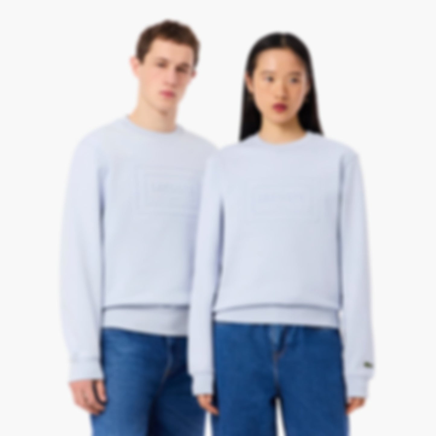 Embossed Fleece Sweatshirt - Phoenix blue