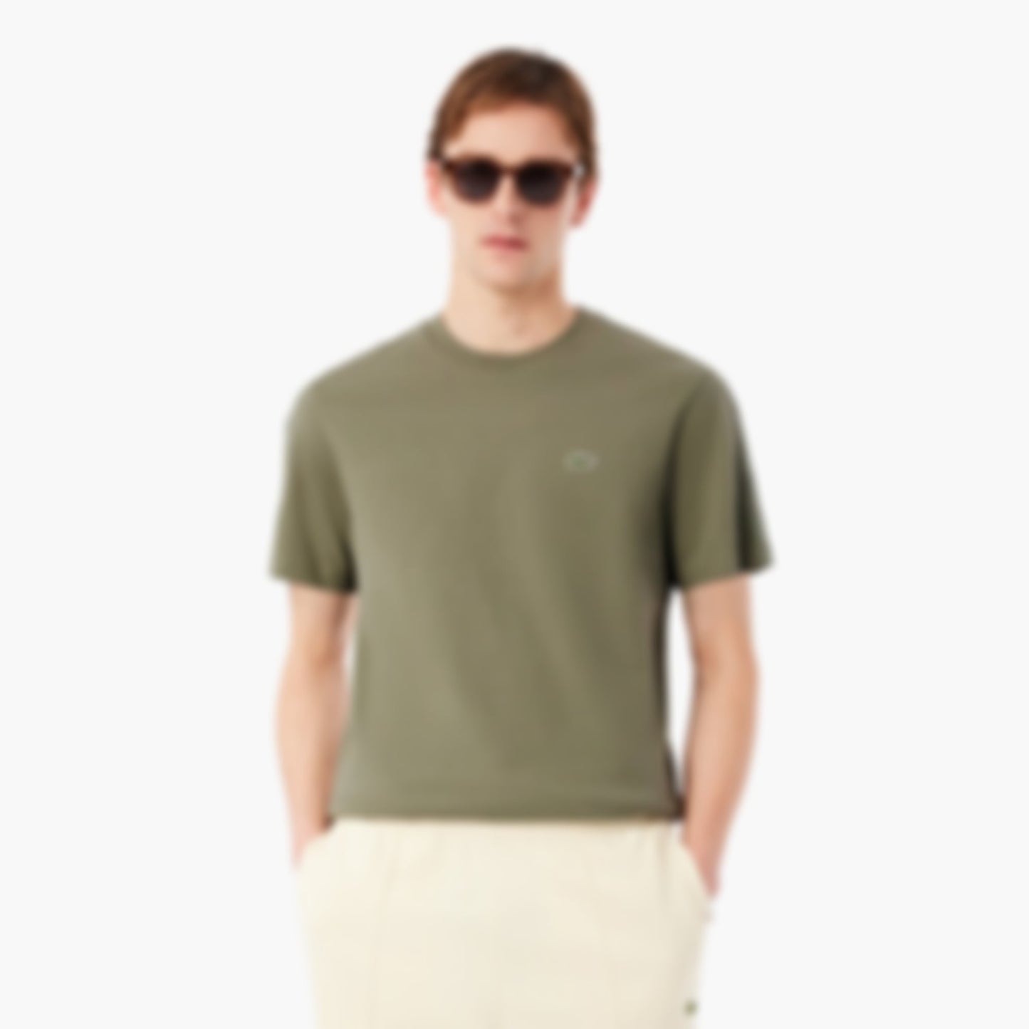 Branded Stripe Band T-Shirt - Khaki Green