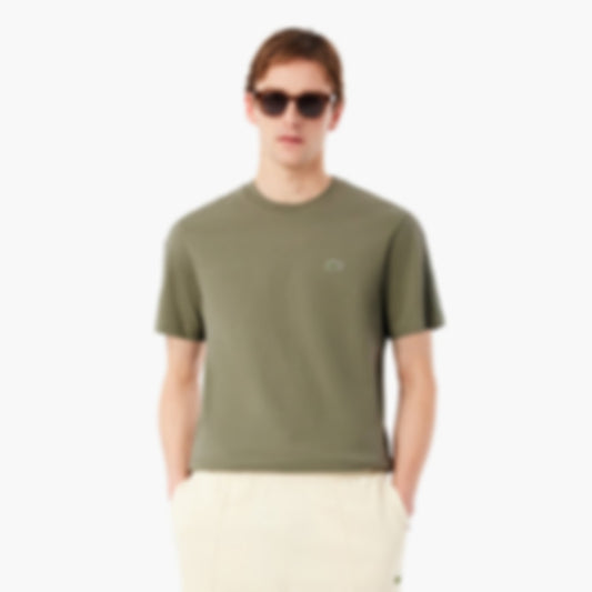 Branded Stripe Band T-Shirt - Khaki Green