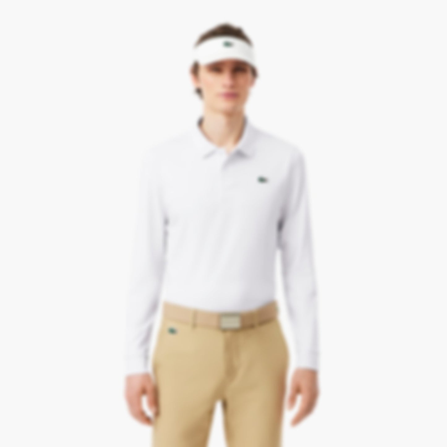 Regular Fit Ultra Dry Long Sleeved Golf Polo - White