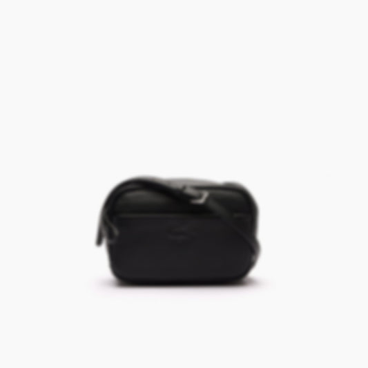 City Court Grain Leather Shoulder Bag - Black