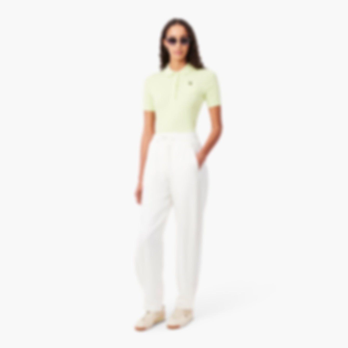 Wide Fit Fluid Pants - White