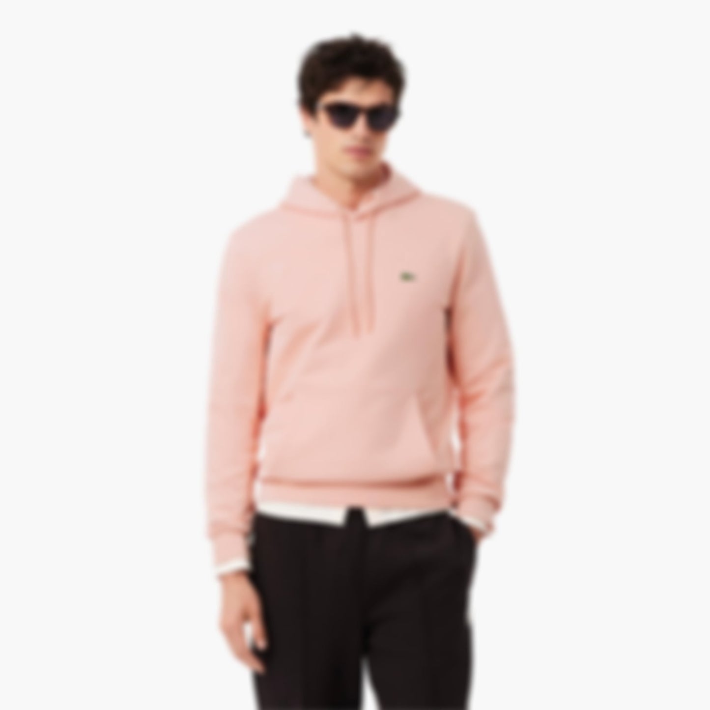 Men's Cotton Fleece Hoodie - Rose