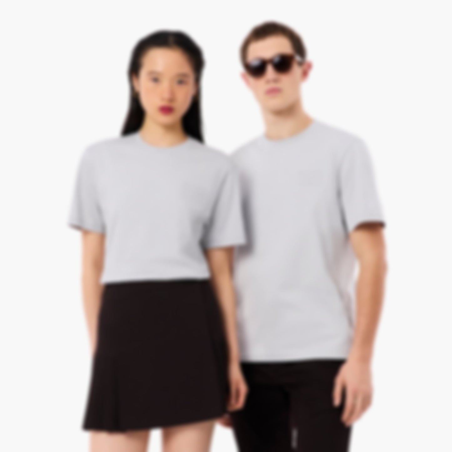 Embossed Branding Jersey T-Shirt - Light Grey