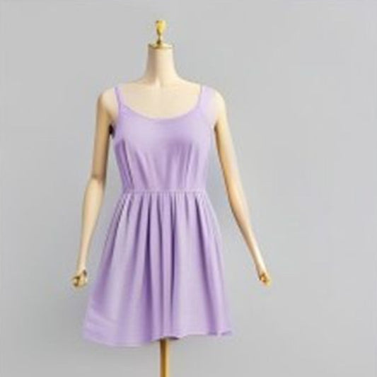 Lavender A-Line Mini Dress - front view